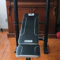 panca fitness per pesi e bilanciere domyos bm120