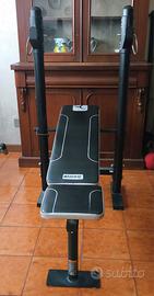 panca fitness per pesi e bilanciere domyos bm120