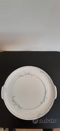 Piatto torta in porcellana Bone China