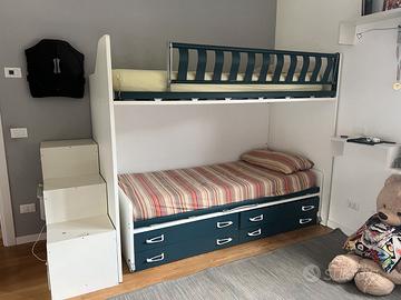 Letto a castello ragazzi Moretti Compact