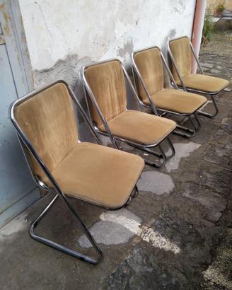 4 sedie vintage di desainer