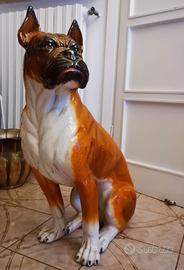 Statua di cane (razza boxer) - dimensioni naturali