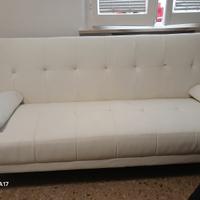 Divano pelle bianco
