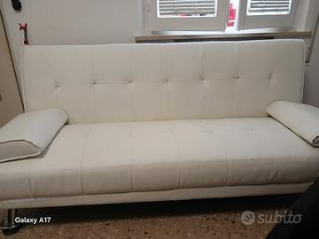 Divano pelle bianco