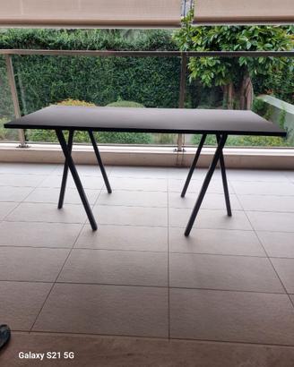 tavolo moderno nero antracite 160x77 cm