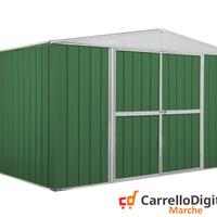 Box in lamiera di Acciaio 360x260cm 9mq verde