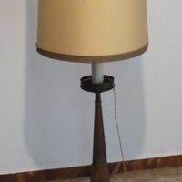 Lampada da terra anni 50/60 art. decò stelo rame.