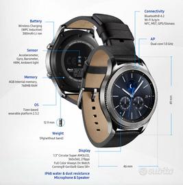 Orologio digitale Samsung S3 con accessori