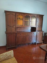 sala completa credenza tavolo sedie tavolino poltr