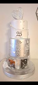 Torta scenografica matrimonio anniversario