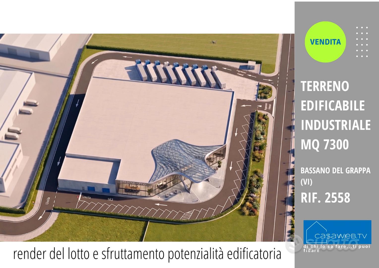Lotto edif. Ind.le 7.300 mq Bassano (VI) Rif. 2558 - Vista 3