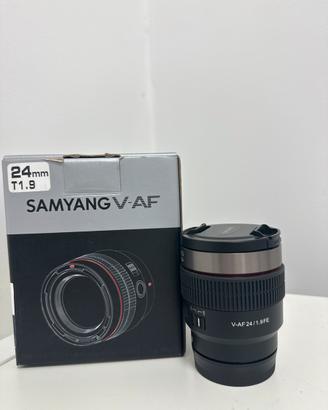 Samyang V-AF 24mm t 1.9 x sony
