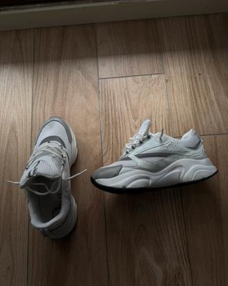 Sneakers Dior Uomo-Taglia 43-Colore Bianco/Grigio