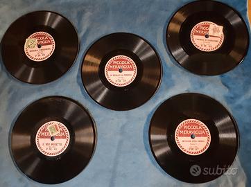 5 dischi mini 78 giriPiccola Meraviglia  1920-1939