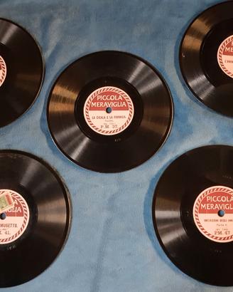 5 dischi mini 78 giriPiccola Meraviglia  1920-1939