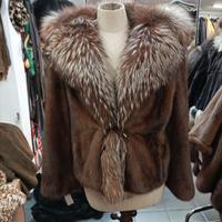 Giacca in Visone DB con Volpe Argentata