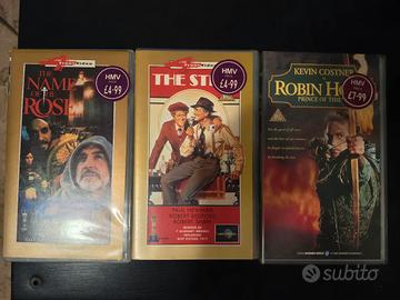 lotto vhs 3 film in videocassetta lingua inglese