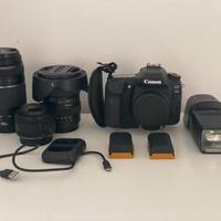 Canon 80D + ottiche e accessori