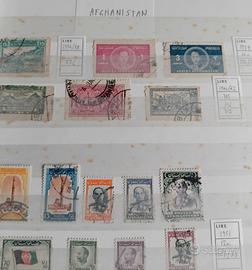 Album grande francobolli con alcuni stati asiatici