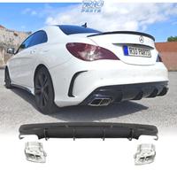 DIFUSORE MERCEDES CLA W117 16-18 LOOK CLA45 NERO L