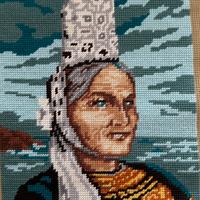 Arazzo mezzo punto Donna Bretone 30x22