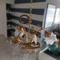 Lampadario floreale 7 luci