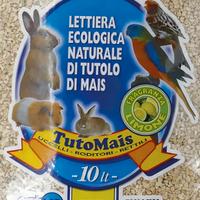 Lettiera animali in tutolo di mais al limone 