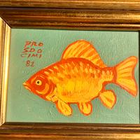 Dipinto su tavoletta in legno “PROSDOCIMI B.”