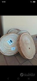 Fette di legno decorative