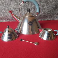 Alessi - tris bollitore, lattiera e zucchieriera