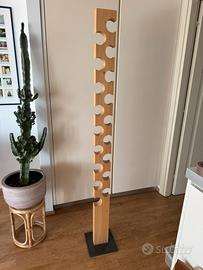 Piantana porta bottiglie in legno