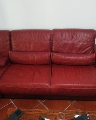 divano in vera pelle 