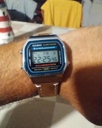 Casio A168 custom Heritage Edition vera pelle