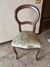 Sedia singola poltroncina in legno