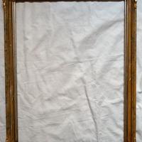 Cornice antica marmorizzata e oro