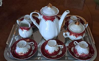 Servizio caffè Bavaria oro vintage