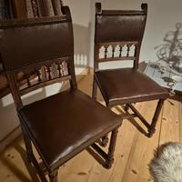 Coppia sedie in legno