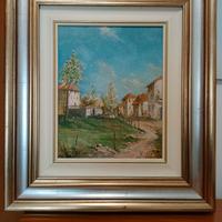 Olio su tela "Primavera in Brianza"