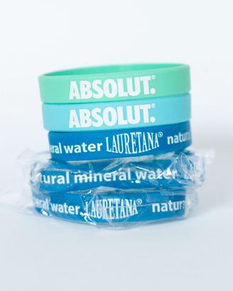 Gadget Braccialetto Gomma Lauretana e Absolut