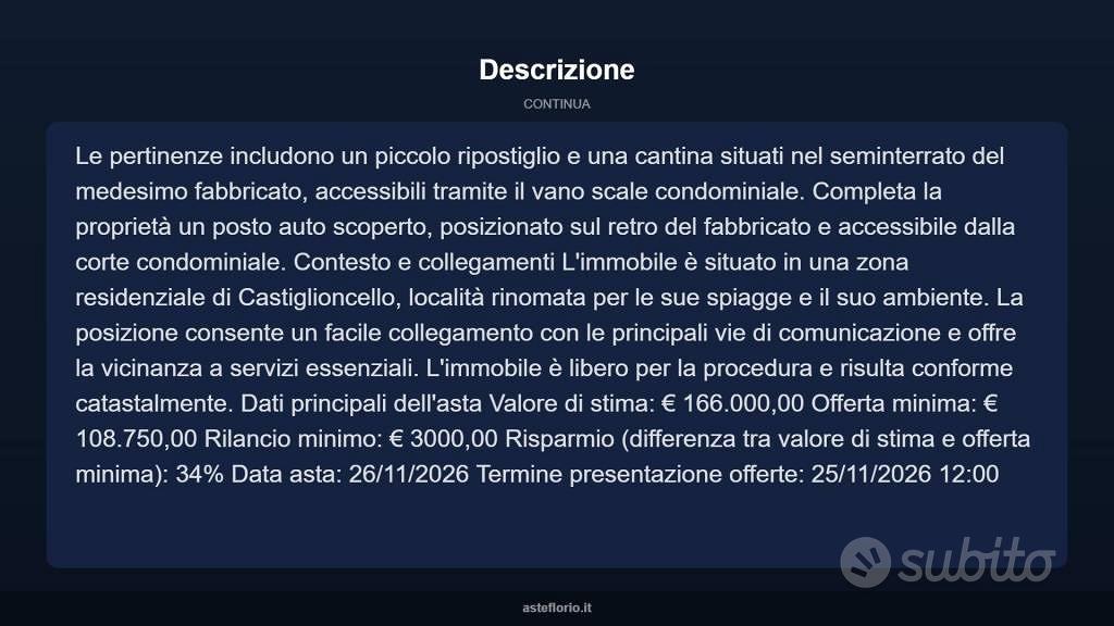 Appartamento – Rosignano Marittimo, Castiglioncello - Altro