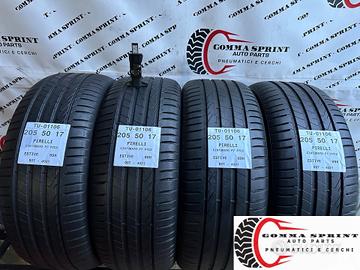 4 PNEUMATICI 205/50 R17 PIRELLI ESTIVE 75%