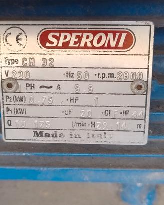 Pompa Speroni CM32 Centrifuga 1,00hp