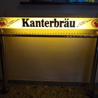 Insegna luminosa porta calici  birra da banco