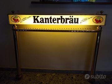 Insegna luminosa porta calici  birra da banco