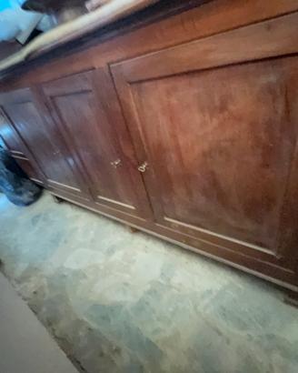 Credenza in noce fine 700