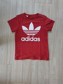 adidas maglietta rossa maniche corte