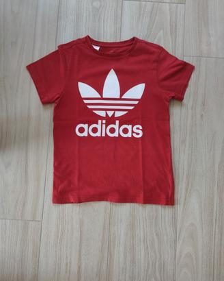 adidas maglietta rossa maniche corte