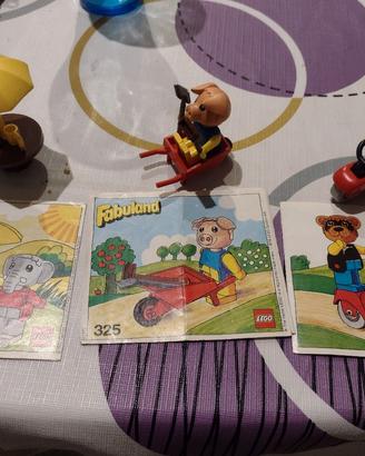 Lego Fabuland veicoli e mini figure