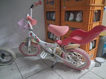 BICI 12 POLLICI BAMBINA BIANCO/ROSA
