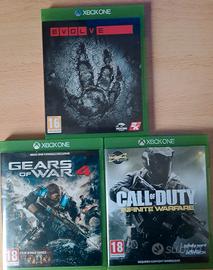 Xbox One 3 Giochi Call of Duty, Gears 4, Evolve